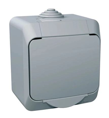 UTIČNICA OG II PVC 16A IP44 SIVA CEDAR