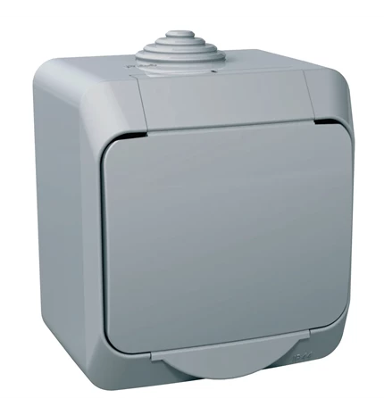 UTIČNICA OG II PVC 16A IP44 SIVA CEDAR