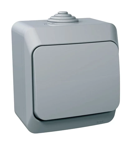 PREKIDAČ OG PVC OBIČNA 16A IP44 SIVA CEDAR