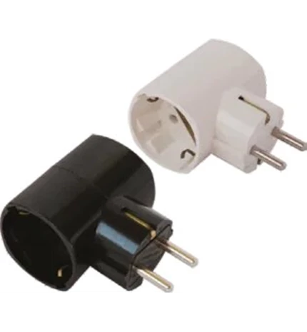 UTIKAČ "T" DVOSTRUKI 16A,250V,BIJELI, ekva