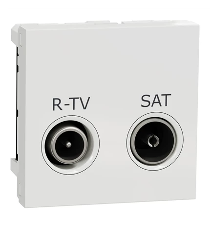 UTIČNICA UNICA TV-R/SAT INDIVID. 2M BIJELA