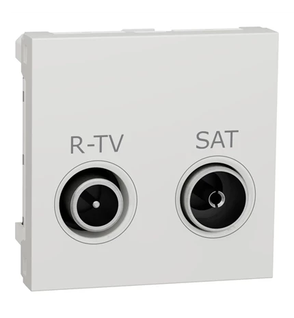 UTIČNICA UNICA TV-R/SAT ZAVRŠNA 2M BIJELA