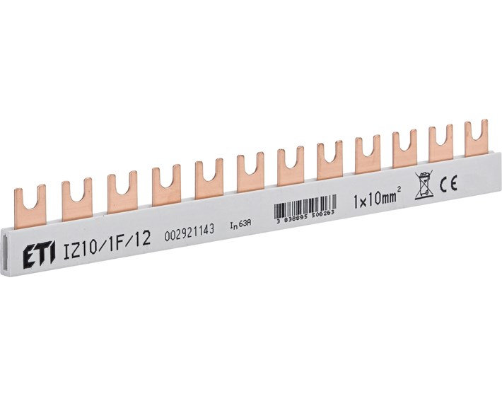 SABIRNICA IZOLIRANA  1-POL  12MOD  ETI IZ10/1F/12