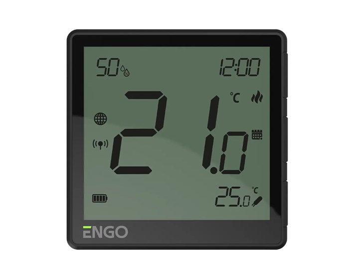 TERMOSTAT ENGO ONE ZigBee BATERIJA NADGRADNI CRNI EONEBATB 932342634