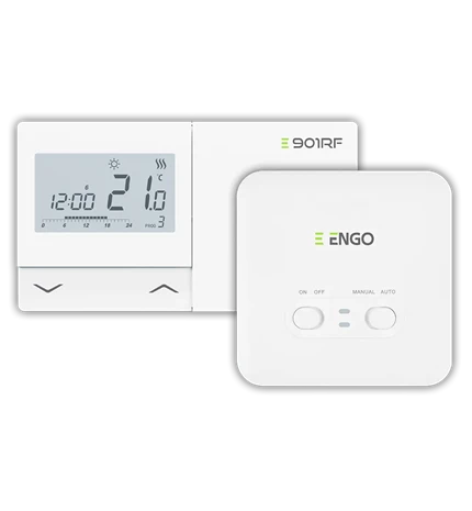 TERMOSTAT ENGO 901RF  BEŽIČNI TJEDNI,+PRIJAMNIK 230V,BIJELI E901RF 932322612