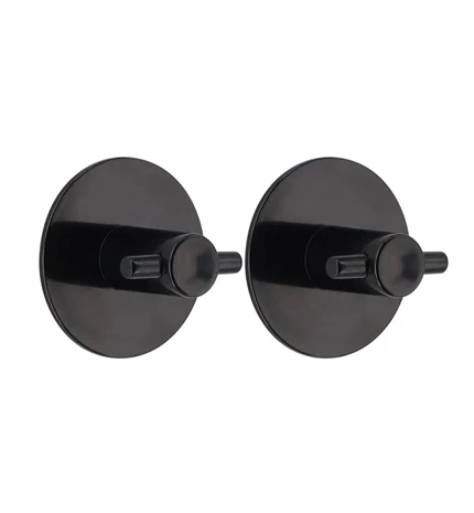 KUKICA ABS 2/1, OKRUGLA, 3M, CRNA, TENDANCE