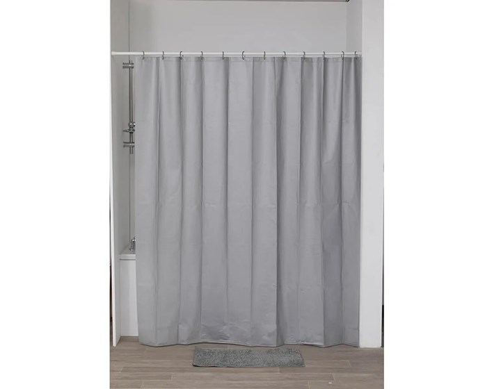 ZAVJESA ZA KADU 180X200CM EVA, SREBRNA, TENDANCE