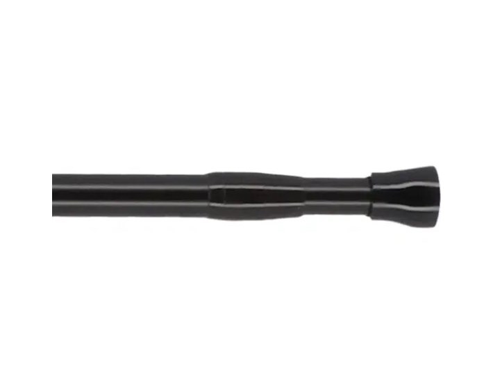 DRŽAČ ZAVJESE ZA KADU 110-200 CM ALUMINIJ, CRNI, TENDANCE