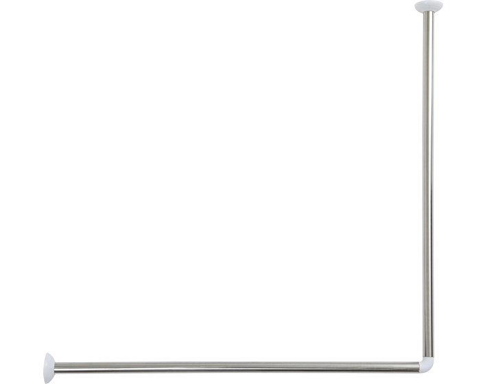 DRŽAČ ZAVJESE ZA KADU KUTNI 80X80 CM INOX, TENDANCE