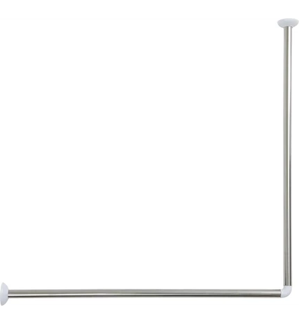 DRŽAČ ZAVJESE ZA KADU KUTNI 80X80 CM INOX, TENDANCE