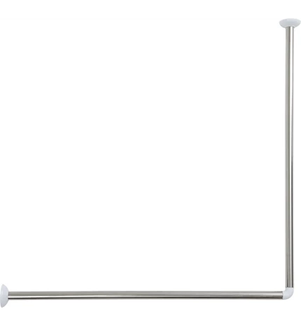 DRŽAČ ZAVJESE ZA KADU KUTNI 80X80 CM INOX, TENDANCE