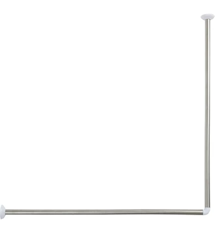 DRŽAČ ZAVJESE ZA KADU KUTNI 90X90 CM, INOX, TENDANCE