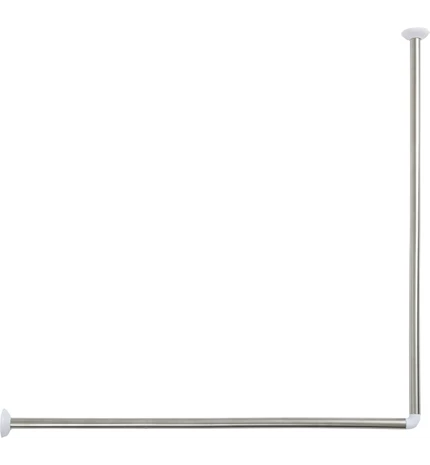 DRŽAČ ZAVJESE ZA KADU KUTNI 90X90 CM, INOX, TENDANCE