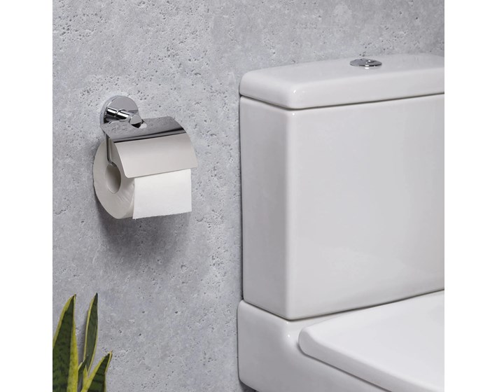DRŽAČ TOALETNOG PAPIRA ZIDNI SA POKROVOM 12,5x4,5x12cm, INOX MARTINS, TATAY