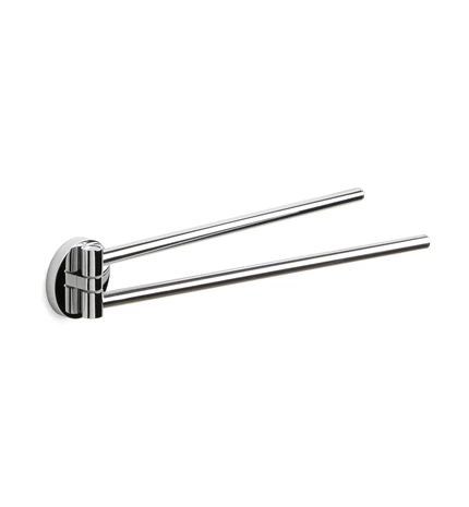 DRŽAČ RUČNIKA DVOSTRUKI ZIDNI POMIČNI 6x2,5x38cm INOX, MARTINS, TATAY