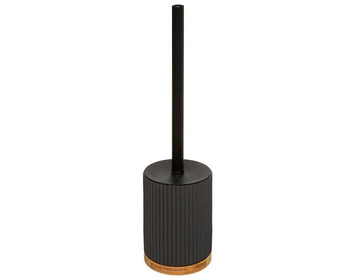ČETKA WC MODERN, POLIRESIN/KAMEN, CRNA, FIVE