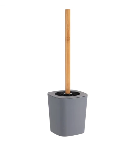ČETKA WC PISA GUMA/BAMBUS, SIVA, TENDANCE