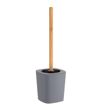 ČETKA WC PISA GUMA/BAMBUS, SIVA, TENDANCE