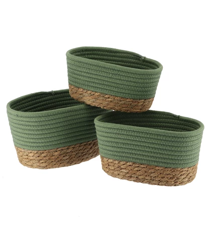 SET KOŠARA 3/1, MORSKA TRAVA/PAMUK, KHAKI/NATUR, TENDANCE