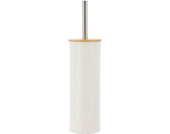 ČETKA WC METAL/BAMBUS, BIJELA, TENDANCE