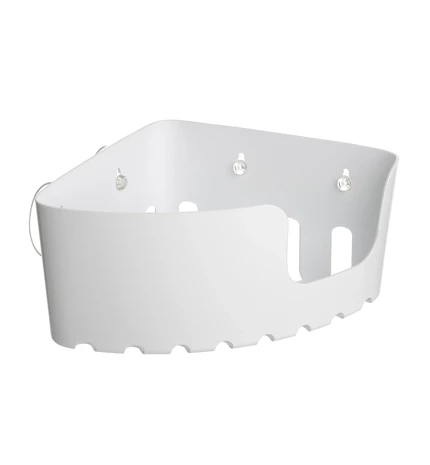 KOŠARA ZA ODLAGANJE KUTNA ZIDNA 20x20x11cm PP, BIJELA STANDARD, TATAY