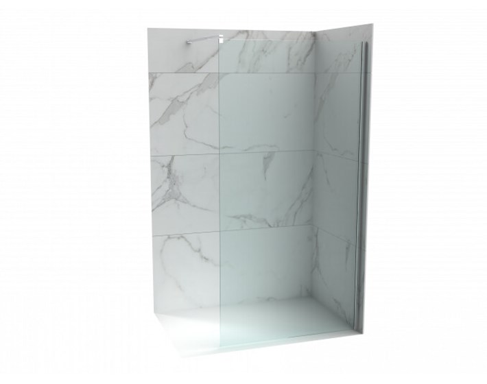 STIJENA TUŠ WALK IN PROJECT 100X200 KROM PROZIRNO STAKLO 8mm