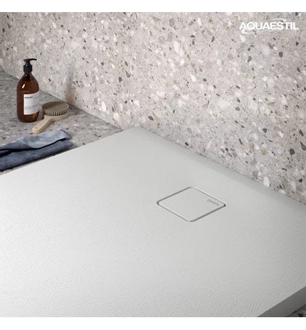 KADA TUŠ 90x90x3,5cm, OTVOR SIFONA fi90 STONE DeLUXE