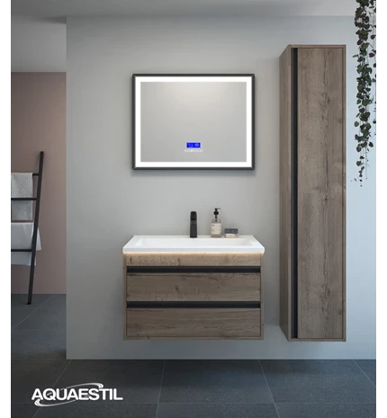 ORMARIĆ KUP.CONNECT LxDxH 35x28x100 HALIFAX NATUR,CRNE RUČKE