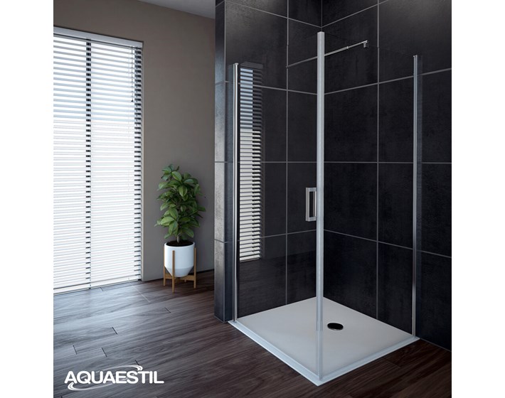 STIJENA TUŠ ZA D OASIS W 80 SILVER/PROZIRNO