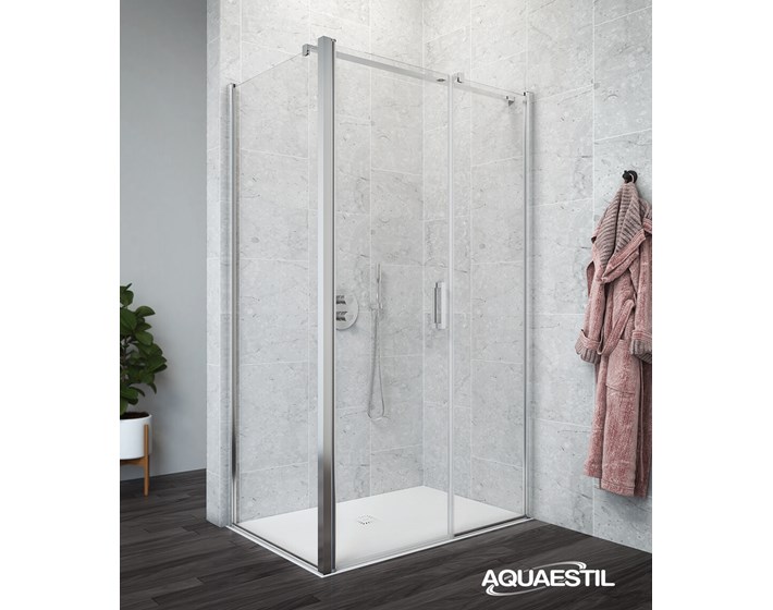 VRATA TUŠ MARS D II 90, SILVER/PROZIRNO