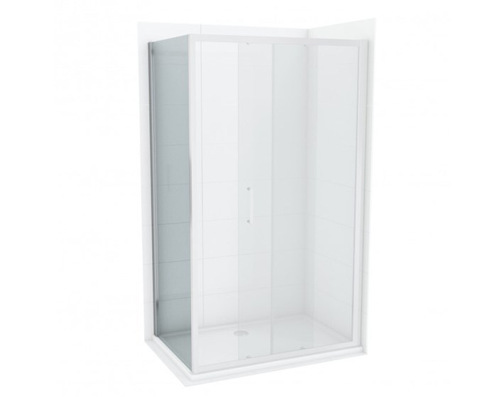 STIJENA TUŠ ZA ATLAS 80x195 KROM/PROZIRNO STAKLO 6mm