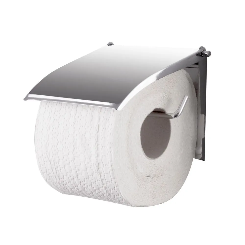 DRŽAČ ZA WC PAPIR S POKLOPCEM CHROME
