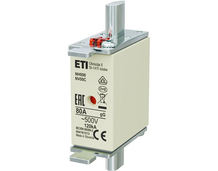 PATRONA NH000 gG 80A/500V  (3/120)