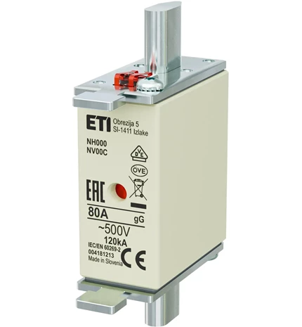 PATRONA NH000 gG 80A/500V  (3/120)