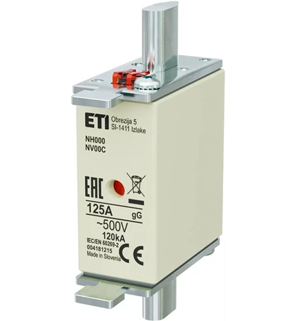 PATRONA NH000 gG 125A/500V  (3/120)