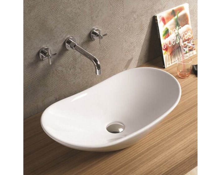 UMIVAONIK NADGRADNI BIJELI 615x360x155mm OVALNI MINOTTI