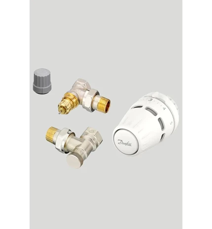 VENTIL RADIJATORA 1/2" KUTNI TERMOSTATSKI RA-FN + PRIGUŠNICA RLV-S+ GLAVA TEMOST