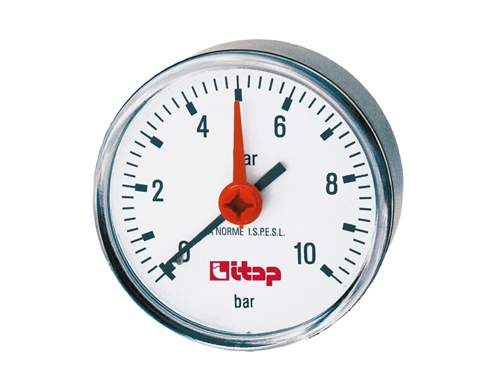 MANOMETAR 0-10 bara 1/2" AKSIJALNI fi 80 mm
