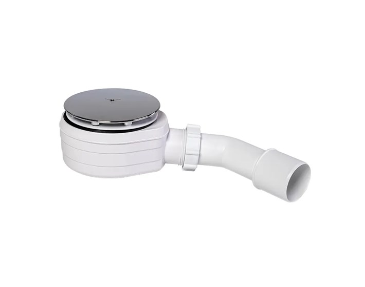 SIFON ZA TUŠ KADU fi 90 KROMIRANI PLITKI 62 mm