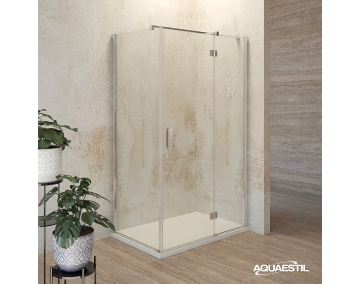VRATA TUŠ AURORA D 90 LIJEVA SILVER/PROZIRNO