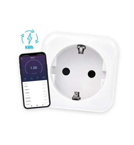 UTIČNICA WiFi S MJERAČEM POTROŠNJE 16A,3500W,2,4GHz,802.11b/g/n +16dBm
