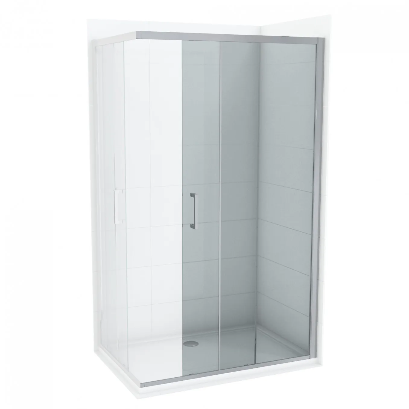 KABINA TUŠ ELEMENT 1200X1950 COPEN ATLAS KROM PROZIRNO STAKLO 6mm