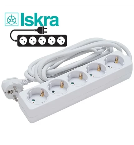 KABEL PRODUŽNI 5/5,0m BIJELI