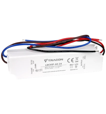 LED DRIVER, ZAŠTIĆENO PLASTIČNO KUĆIŠTE 90-264VAC/24VDC,60W,0-2,5A, IP67