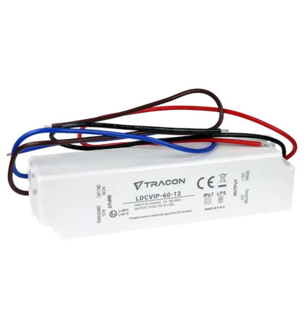 LED DRIVER, ZAŠTIĆENO PLASTIČNO KUĆIŠTE 90-264VAC/12VDC,60W,0-5A, IP67
