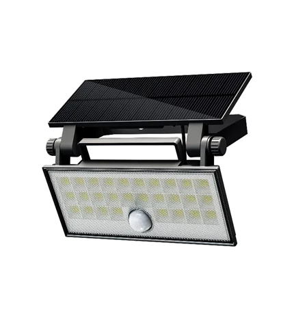 SVJETILJKA SOLARNA ZIDNA LED SA SENZOROM 8W 800 LM 4000K IP65 BLACK