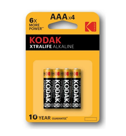 BATERIJA KODAK XTRALIFE ALKALINA AAA LR03 4/1
