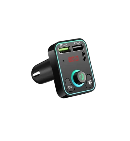 TRANSMITER FM BLUETOOTH I AUTOPUNJAČ GIGATECH BFT-470 S LED SVJETLIMA