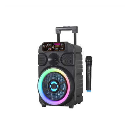 ZVUČNIK GIGATECH BSK-510 (FM/USB/TF/BT) 8" KARAOKE S BEŽIČNIM MIKROFONOM