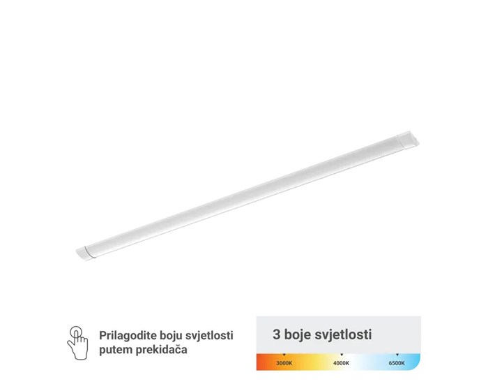 SVJETILJKA LED GREEN TECH, 36W, 3CCT, IP40, 120 CM PODGRADNA